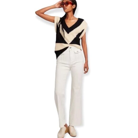 NWT Victor Glemaud x Target High Rise Flare Jeans White - Picture 2 of 5